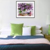 Purple Flowers - Partial Round Diamond Painting