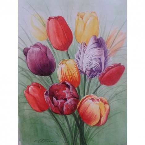 Flower - Full Round Diamond Painting