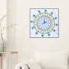 DIY Flower Special Shaped Diamond Painting Cross Stitch Clock Home Decor