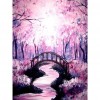 Cherry Blossom Bridge- Full Round Diamond Painting