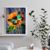 Sunflower & Butterfly -Full Round Diamond Painting