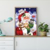 Santa Claus With Animal - Full Round Diamond Painting