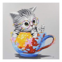 Cup Cat - Full Round Diam...