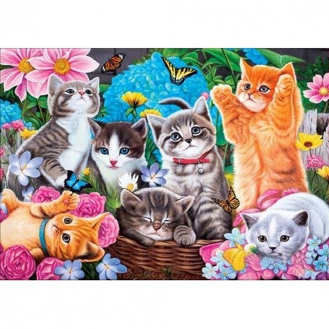 Cats Party - Full Square Diamond Painting