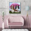 Dogs - Full Round Diamond Painting(40x40cm)