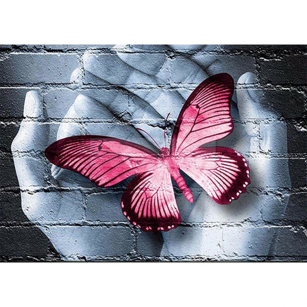 CRAFT 5D DIY Full Round Drill Diamond Painting Butterfly Letter Home Decor Craft 9FR 